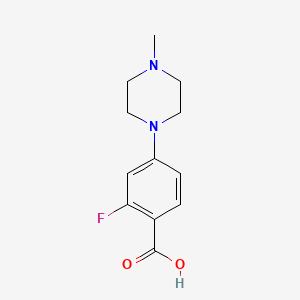 2-Fluoro-4-(4-methyl-1-piperazinyl)benzoic acid