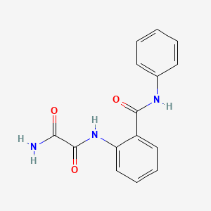 molecular formula C15H13N3O3 B14395496 N~1~-[2-(Phenylcarbamoyl)phenyl]ethanediamide CAS No. 87967-88-2