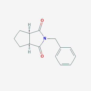 molecular formula C14H15NO2 B143955 (3aR,6aS)-Tetrahydro-2-benzyl-cyclopenta[c]pyrrole-1,3(2H,3aH)-dione CAS No. 1147103-54-5