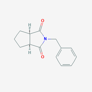 molecular formula C14H15NO2 B143955 (3As,6aR)-2-benzyl-4,5,6,6a-tetrahydro-3aH-cyclopenta[c]pyrrole-1,3-dione CAS No. 1147103-54-5