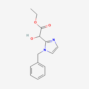 ethyl 2-(1-benzyl-1H-imidazol-2-yl)-2-hydroxyacetate