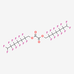 molecular formula C16H6F24O4 B14395525 Bis(2,2,3,3,4,4,5,5,6,6,7,7-dodecafluoroheptyl) ethanedioate CAS No. 88055-22-5
