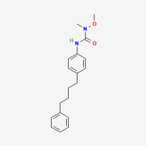 molecular formula C19H24N2O2 B14395527 N-Methoxy-N-methyl-N'-[4-(4-phenylbutyl)phenyl]urea CAS No. 88132-37-0