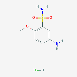 5-Amino-2-methoxybenzene-1-sulfonamide hydrochloride