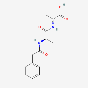 molecular formula C14H18N2O4 B14395566 N-(Phenylacetyl)-D-alanyl-D-alanine CAS No. 90044-41-0