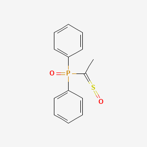 molecular formula C14H13O2PS B14395609 Oxo[1-(oxo-lambda~4~-sulfanylidene)ethyl]diphenyl-lambda~5~-phosphane CAS No. 87762-82-1