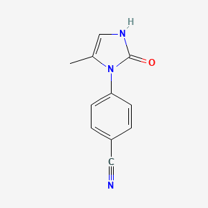 4-(5-methyl-2-oxo-2,3-dihydro-1H-imidazol-1-yl)benzonitrile