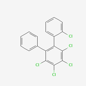molecular formula C18H9Cl5 B14395652 Terphenyl, pentachloro- CAS No. 88384-57-0