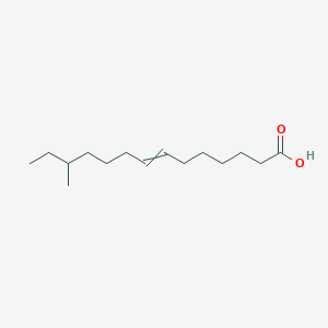 molecular formula C15H28O2 B14395656 12-Methyltetradec-7-enoic acid CAS No. 88505-45-7