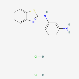 1-N-(1,3-benzothiazol-2-yl)benzene-1,3-diamine dihydrochloride