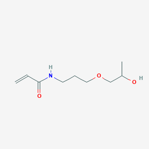 molecular formula C9H17NO3 B14395688 N-[3-(2-Hydroxypropoxy)propyl]prop-2-enamide CAS No. 89911-53-5