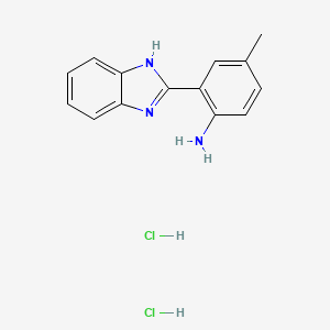 2-(1H-1,3-benzodiazol-2-yl)-4-methylaniline dihydrochloride