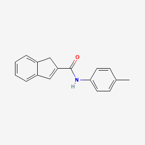 molecular formula C17H15NO B14395727 N-(4-Methylphenyl)-1H-indene-2-carboxamide CAS No. 87950-57-0