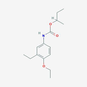 molecular formula C15H23NO3 B14395777 Butan-2-yl (4-ethoxy-3-ethylphenyl)carbamate CAS No. 88715-32-6