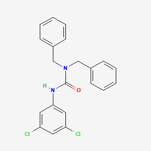 molecular formula C21H18Cl2N2O B14395783 N,N-Dibenzyl-N'-(3,5-dichlorophenyl)urea CAS No. 86764-50-3