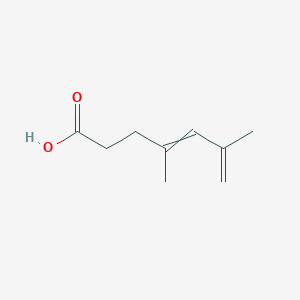 molecular formula C9H14O2 B14395795 4,6-Dimethylhepta-4,6-dienoic acid CAS No. 89860-88-8