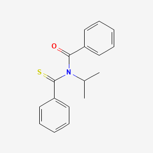 molecular formula C17H17NOS B14395822 N-(Benzenecarbothioyl)-N-(propan-2-yl)benzamide CAS No. 89873-85-8