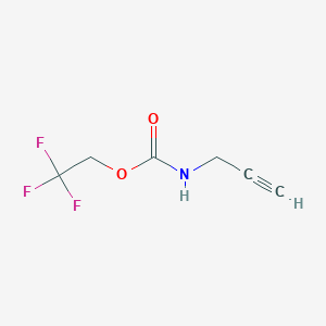 molecular formula C6H6F3NO2 B1439583 2,2,2-trifluoroethyl N-(prop-2-yn-1-yl)carbamate CAS No. 1210203-96-5