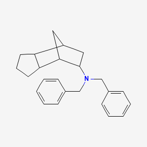 molecular formula C24H29N B14395837 N,N-Dibenzyloctahydro-1H-4,7-methanoinden-5-amine CAS No. 89516-07-4