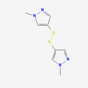 1-methyl-4-[(1-methyl-1H-pyrazol-4-yl)disulfanyl]-1H-pyrazole