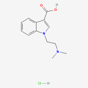 molecular formula C13H17ClN2O2 B1439586 1-[2-(dimethylamino)ethyl]-1H-indole-3-carboxylic acid hydrochloride CAS No. 153050-74-9