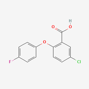 molecular formula C13H8ClFO3 B1439587 5-Chloro-2-(4-fluorophenoxy)benzoic acid CAS No. 847729-51-5