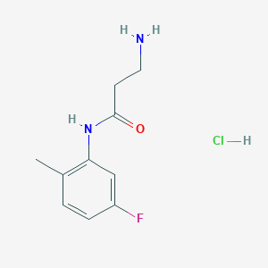 N~1~-(5-Fluoro-2-methylphenyl)-beta-alaninamide hydrochloride