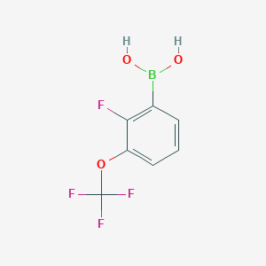 molecular formula C7H5BF4O3 B1439595 (2-Fluoro-3-(trifluoromethoxy)phenyl)boronic acid CAS No. 881402-25-1