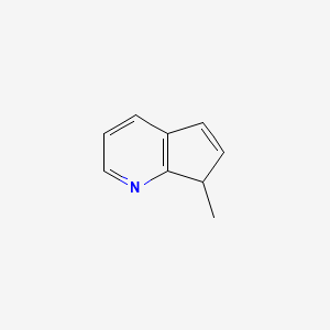 molecular formula C9H9N B14395983 7-Methyl-7H-cyclopenta[B]pyridine CAS No. 89945-38-0