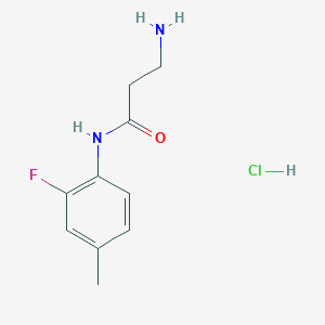 N~1~-(2-Fluoro-4-methylphenyl)-beta-alaninamide hydrochloride