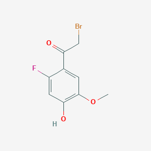 2-Bromo-1-(2-fluoro-4-hydroxy-5-methoxyphenyl)ethan-1-one