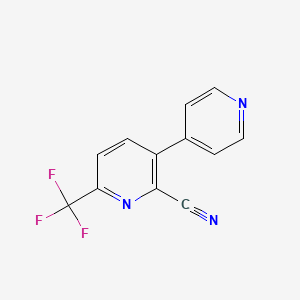3-(Pyridin-4-yl)-6-(trifluoromethyl)picolinonitrile