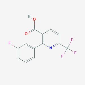 2-(3-Fluorophenyl)-6-(trifluoromethyl)nicotinic acid