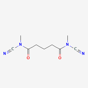 molecular formula C9H12N4O2 B14396184 N~1~,N~5~-Dicyano-N~1~,N~5~-dimethylpentanediamide CAS No. 88245-68-5
