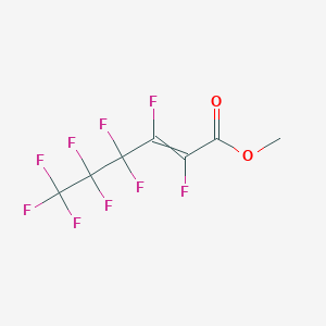 molecular formula C7H3F9O2 B14396225 Methyl 2,3,4,4,5,5,6,6,6-nonafluorohex-2-enoate CAS No. 88022-46-2