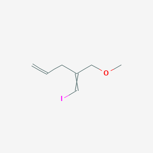 molecular formula C7H11IO B14396260 1-Iodo-2-(methoxymethyl)penta-1,4-diene CAS No. 89779-45-3