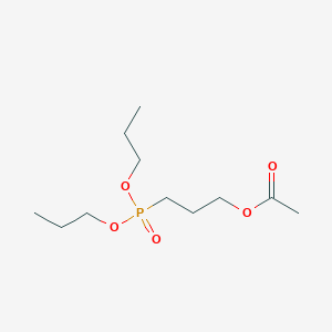 molecular formula C11H23O5P B14396285 3-(Dipropoxyphosphoryl)propyl acetate CAS No. 88584-97-8