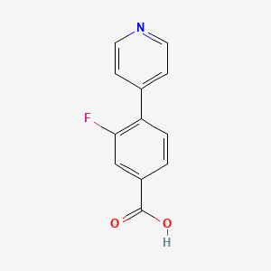 3-Fluoro-4-(pyridin-4-yl)benzoic acid