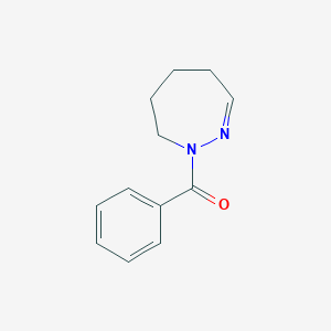 molecular formula C12H14N2O B14396368 Phenyl(4,5,6,7-tetrahydro-1H-1,2-diazepin-1-yl)methanone CAS No. 87958-24-5