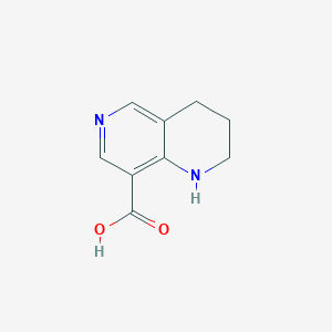 molecular formula C9H10N2O2 B1439638 1,2,3,4-Tetrahydro-1,6-naphthyridine-8-carboxylic acid CAS No. 1219022-85-1