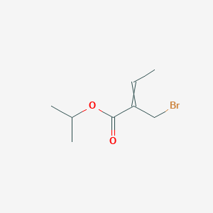 molecular formula C8H13BrO2 B14396396 Propan-2-yl 2-(bromomethyl)but-2-enoate CAS No. 88039-53-6
