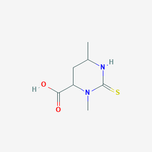 molecular formula C7H12N2O2S B1439642 3,6-Dimethyl-2-thioxohexahydropyrimidine-4-carboxylic acid CAS No. 1103826-96-5