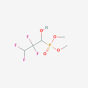 molecular formula C5H9F4O4P B14396431 Dimethyl (2,2,3,3-tetrafluoro-1-hydroxypropyl)phosphonate CAS No. 88332-78-9