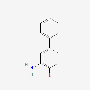 molecular formula C12H10FN B1439644 4-Fluoro-[1,1'-biphenyl]-3-amine CAS No. 478403-55-3