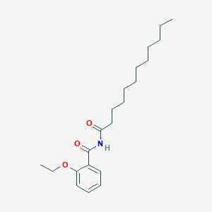 molecular formula C21H33NO3 B14396446 N-Dodecanoyl-2-ethoxybenzamide CAS No. 89549-46-2