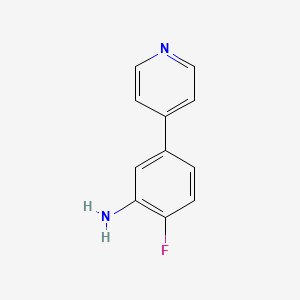 molecular formula C11H9FN2 B1439647 2-Fluoro-5-(pyridin-4-yl)aniline CAS No. 850713-84-7