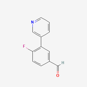 4-Fluoro-3-(pyridin-3-yl)benzaldehyde