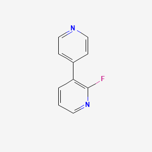 molecular formula C10H7FN2 B1439649 2-Fluoro-3-(pyridin-4-yl)pyridine CAS No. 1214356-68-9