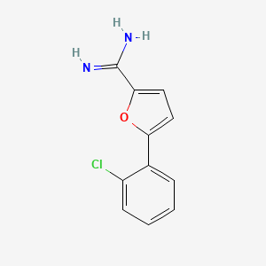 molecular formula C11H9ClN2O B14396490 5-(2-Chlorophenyl)furan-2-carboximidamide CAS No. 88649-30-3