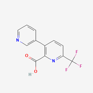 3-(Pyridin-3-yl)-6-(trifluoromethyl)picolinic acid